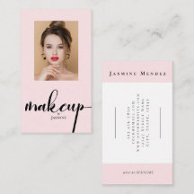 Blush Pink Modern sSript Photo Makeup Artist