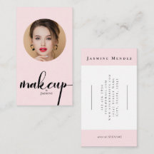 Blush Pink Modern sSript Photo Makeup Artist