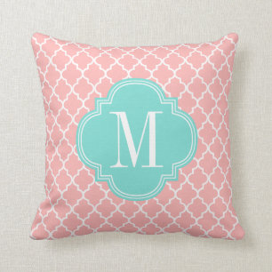 Blush Pink Moroccan Tiles Lattice Personalised Cushion