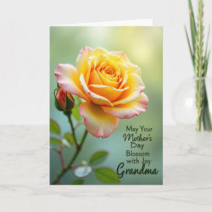 Blush Pink Mothers Day Flower Card