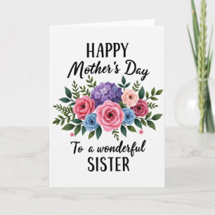 Blush Pink Mothers Day Sister Card