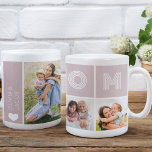 Blush Pink Mum Photo Collage Coffee Mug<br><div class="desc">Let your mum know how much you love her with this photo keepsake that's perfect for Mother's Day,  Mum's birthday or Christmas.</div>