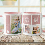 Blush Pink Mum Photo Collage Mug<br><div class="desc">Let your mum know how much you love her with this photo keepsake that's perfect for Mother's Day,  Mum's birthday or Christmas.</div>