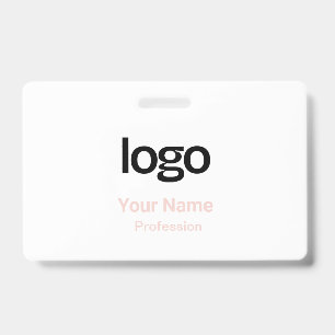 Blush Pink Name Tags Badges ID Badge