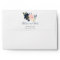 blush pink navy blue floral envelopes 5x7 card