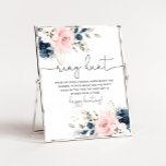 Blush pink navy floral ring hunt bridal game poster<br><div class="desc">Blush pink navy floral ring hunt bridal game Poster
Matching items available.</div>