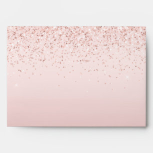 Blush Pink Ombre Glitzy Glitter Sparkle       Envelope