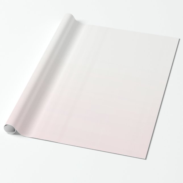 Blush Pink Ombre Wrapping Paper (Unrolled)