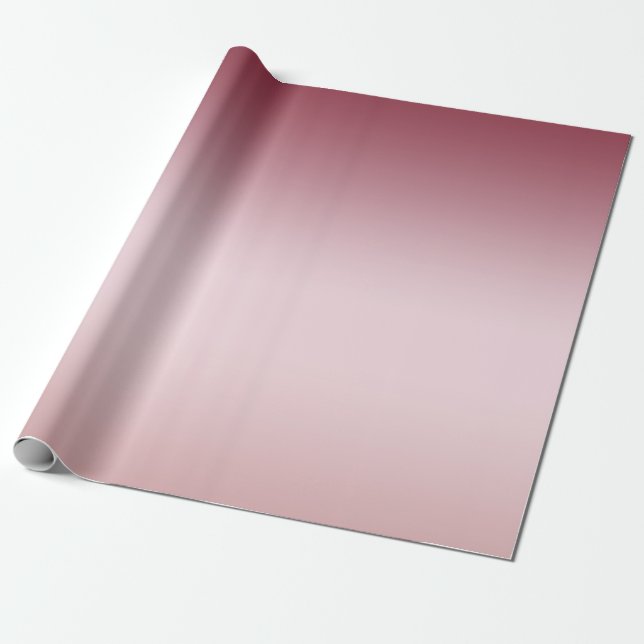 Blush Pink Ombre Wrapping Paper (Unrolled)