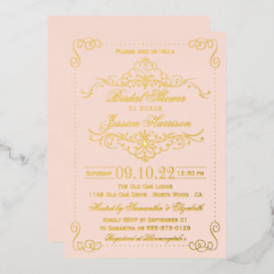 Blush Pink & Ornate Swirls Bridal Shower Real
