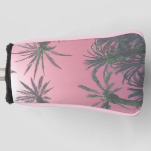 Blush Pink Palm Trees Golf Head Cover