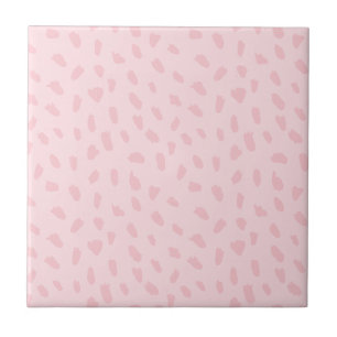 Blush Pink Pattern Ceramic Tile