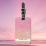Blush Pink Peach Stylish Luxury Abstract Chic Cute Luggage Tag<br><div class="desc">Enhance your travels with this chic luggage tag, featuring peach, pink, and lilac hues accentuated by soft brushstrokes. The captivating colour blend infuses a uniquely feminine and luxurious aura that ensures effortless spotting of your luggage with sophistication and charm no matter where you roam. Customise it with your name and...</div>