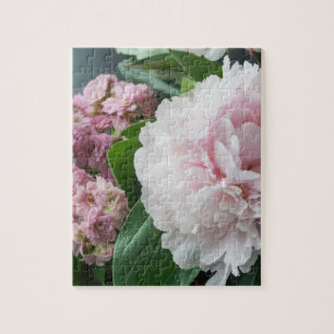 Blush Pink Peonies Jigsaw Puzzle