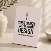 Blush Pink Personalised Blank Display Sign