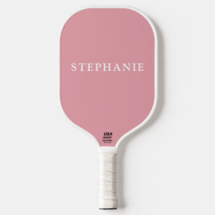 Blush Pink Personalised Name  Pickleball Paddle