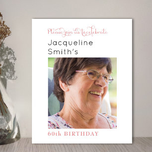 Blush Pink Photo Birthday