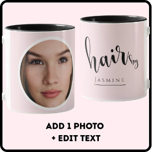 Blush Pink Photo Lashes And Brows Elegant Coffee  Mug