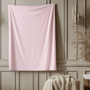 Blush Pink Plaid Blanket Timeless Check Style