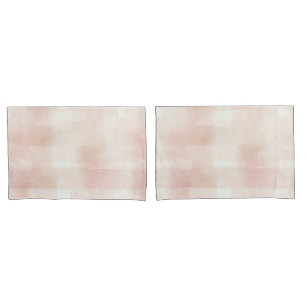 Blush Pink Plaid Stripes   Pillowcase