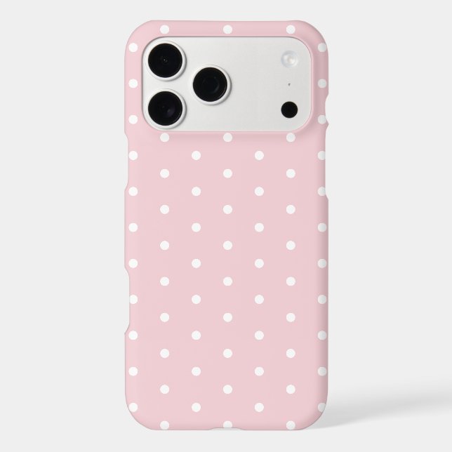 Blush Pink Polka Dot Pattern (Back)
