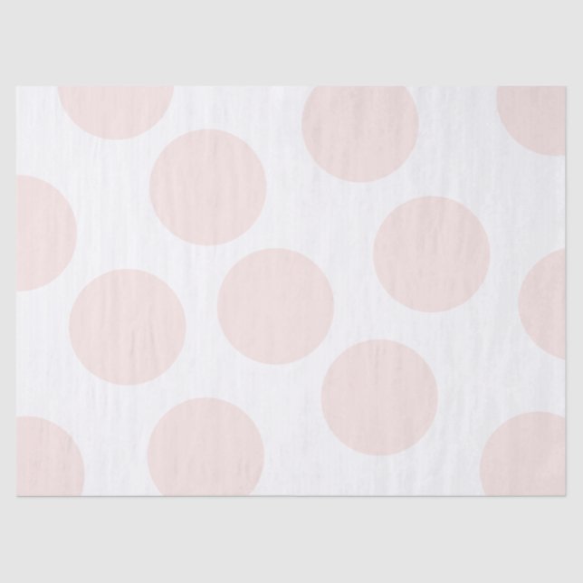 Blush Pink Polka Dot Tissue Paper (Front)