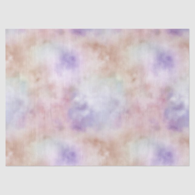 Blush Pink Purple Tie dye       Tissue Paper (Front)