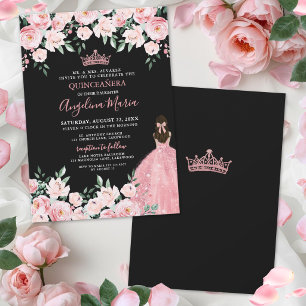 Blush Pink Quinceanera Invitation