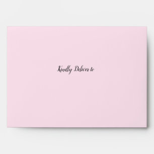 Blush Pink Return address customisable Envelope