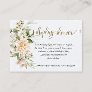 Blush Pink Rose Eucalyptus Display Shower Enclosure Card