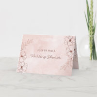 Blush Pink & Rose Gold Couple's Wedding Shower