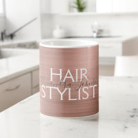 Blush Pink - Rose Gold Foil Makeup Artist Coffee
