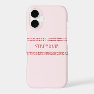 Blush Pink Rose Gold Glitter Stripes Personalised