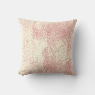 Blush Pink Rose Gold Minimal Painting Pastel Blush Cushion