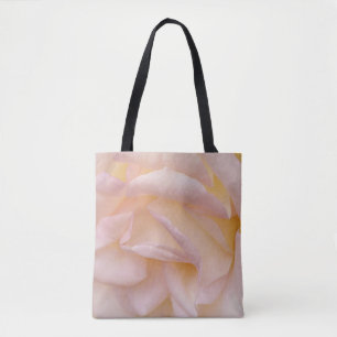 Blush Pink Rose Petals Floral Tote Bag