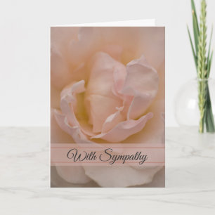 Blush Pink Rose Sympathy Card