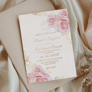 Blush Pink Roses Flowers Wedding