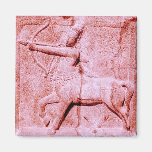 Blush Pink Sagittarius Fridge Magnet (Front)