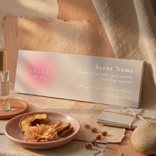 Blush Pink Scent Sample Fragrance Mini Tester Card