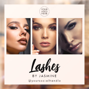 Blush Pink Script Logo Photo Lash Artist