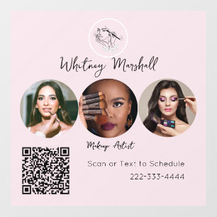 Blush Pink Script Logo Photo Makeup Artist
