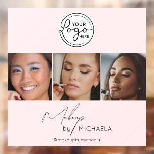Blush Pink Script Logo Photo Makeup Studio