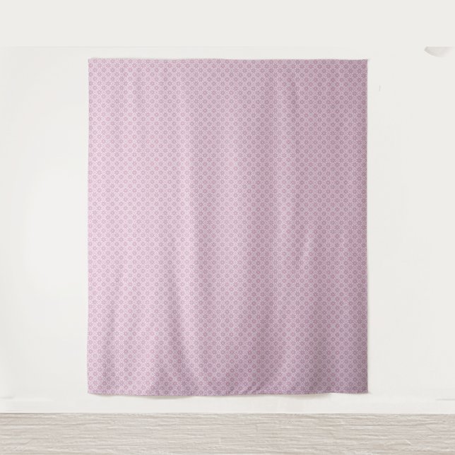 Blush Pink Shabby Chic Pattern Tapestry (Front)