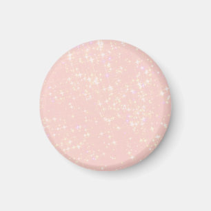 Blush Pink Shimmer - Add Text, Monogram as desired Magnet