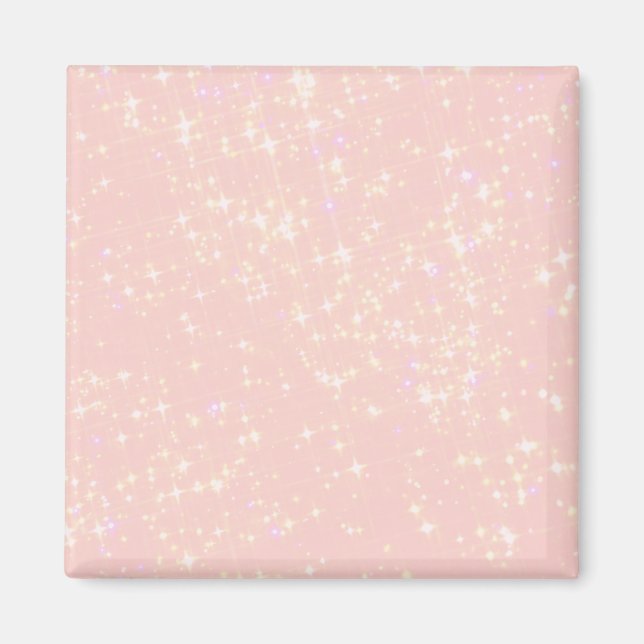 Blush Pink Shimmer - Add Text, Monogram as desired Magnet (Front)