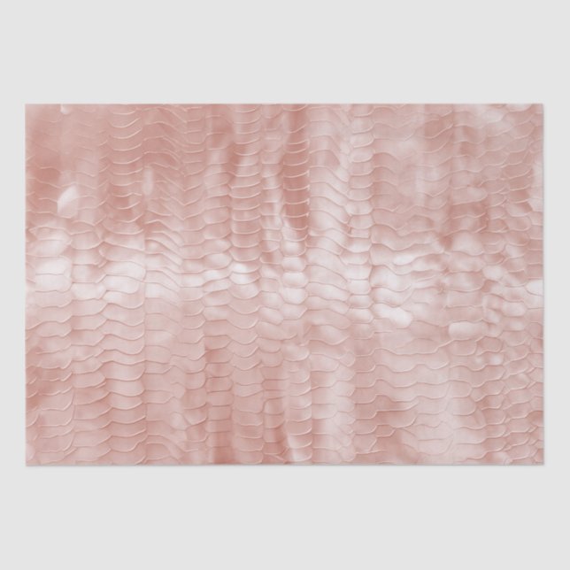 Blush Pink Snake Print Tissue Paper (Front)