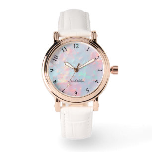 Blush Pink Soft Mint Gold Luxury Modern Collection Watch