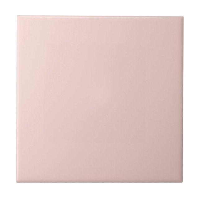 Blush Pink Solid Color Tile (Front)