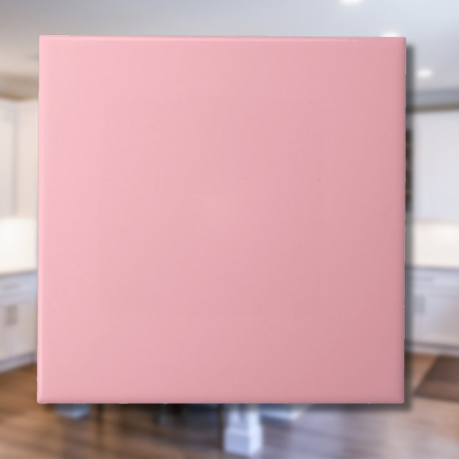 Blush Pink Solid Colour | Classic Elegant Ceramic Tile (Creator Uploaded)