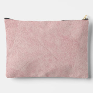 Blush Pink Solid Textured Colour Accessory Pouch